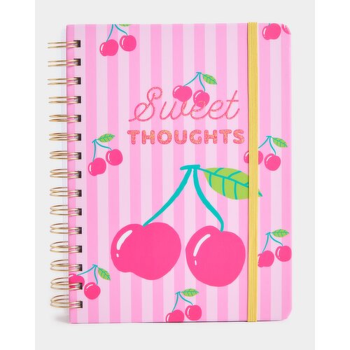 Cherry Notebook Stationery Set Pink 