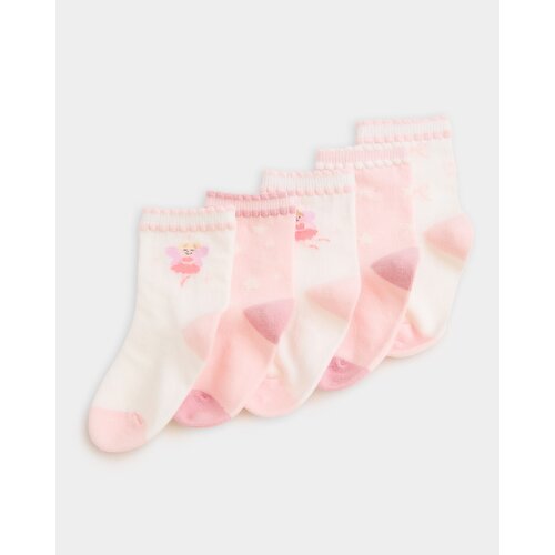 Baby Design Socks - Pack of 5 Rose 6-8.5