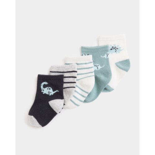 Baby Design Socks - Pack Of 5 Dark-Grey 6-8.5