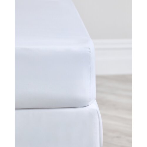 "Egyptian Cotton Deep Fitted Sheet - Single " White Single