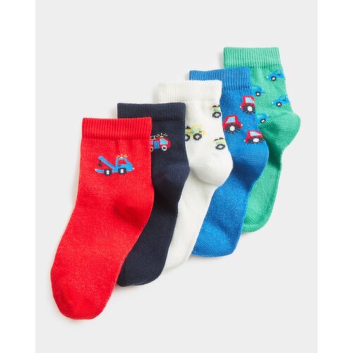 Baby Design Socks - Pack Of 5 Red 6-8.5