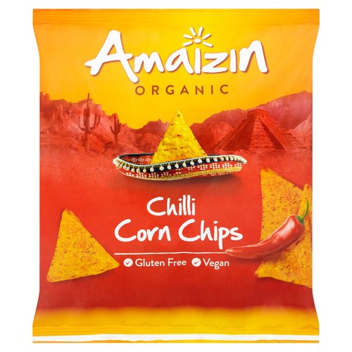 Amaizin Organic Chilli Corn Chips 75g
