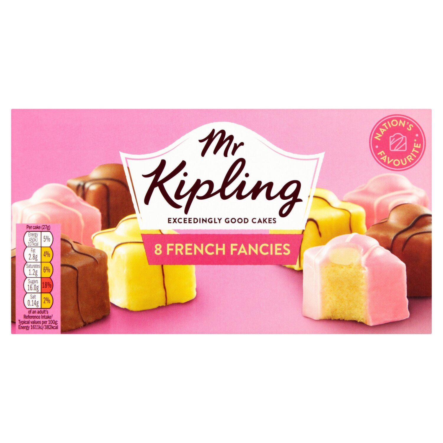 Mr Kipling 8 French Fancies Cakes Dunnes Stores