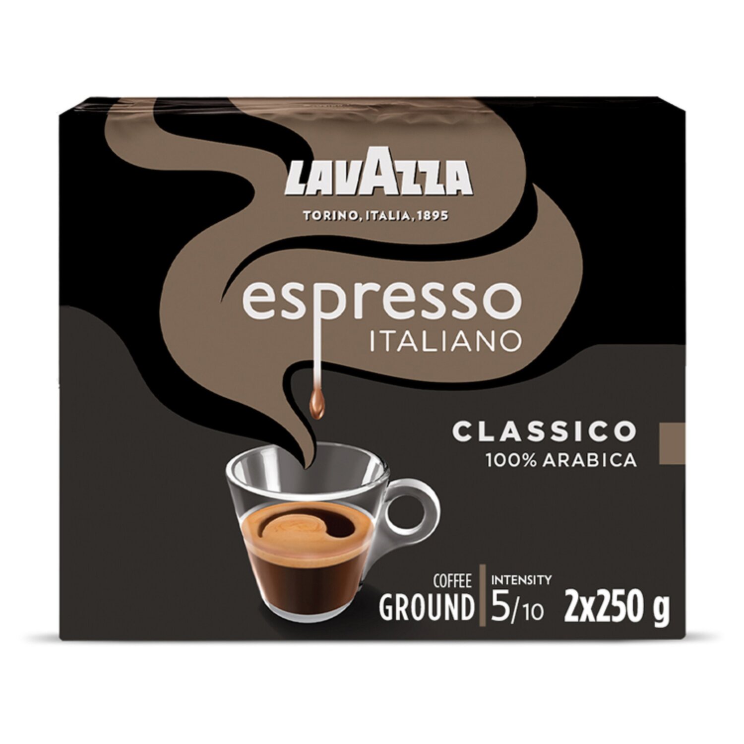 Lavazza Espresso Italiano Classico Ground Coffee 2 x 250g (500g