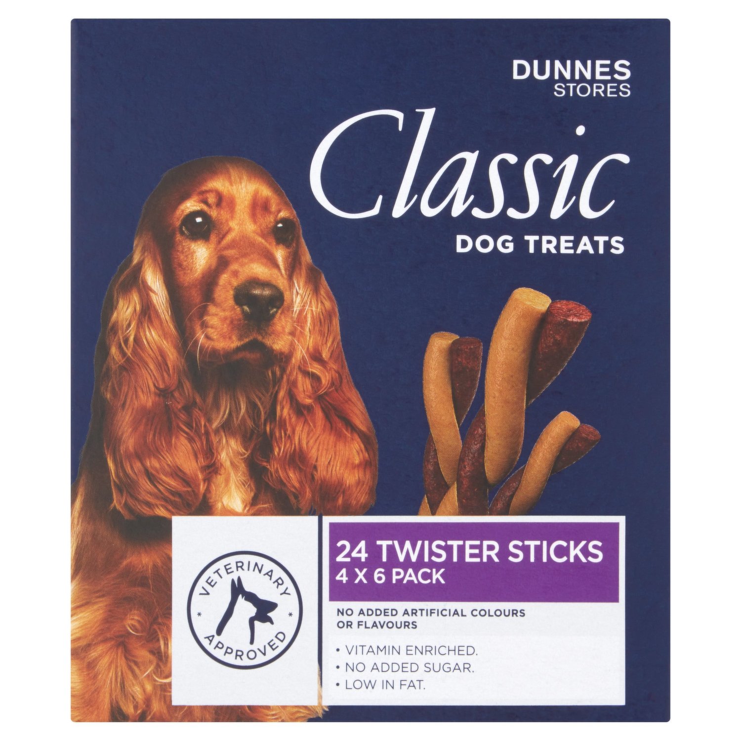 Dunnes Stores Classic Dog Treats 24 Twister Sticks 4 x 105g 420g Dunnes Stores