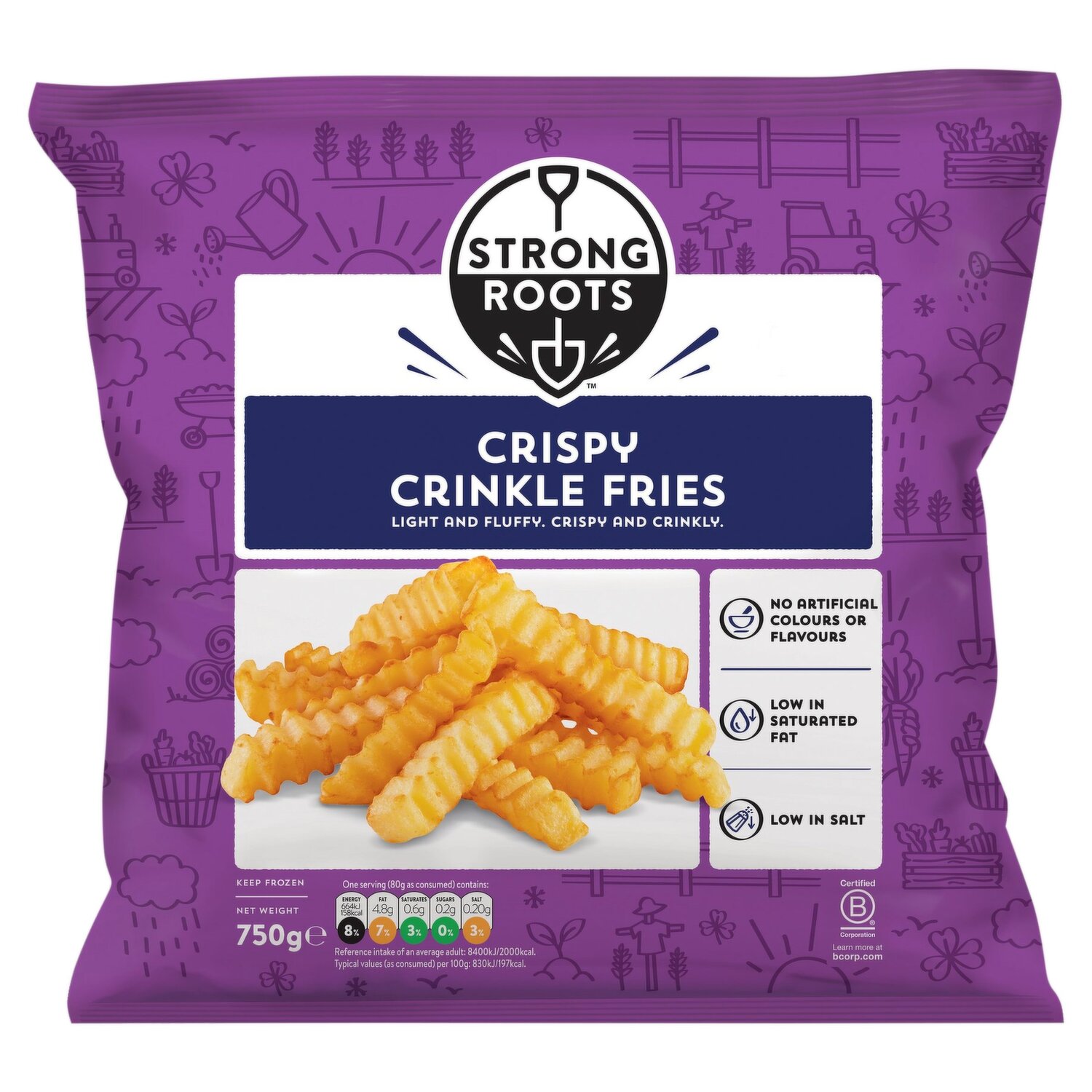 Strong Roots - Crispy Skinny Fries - 12 X 750g - View #2