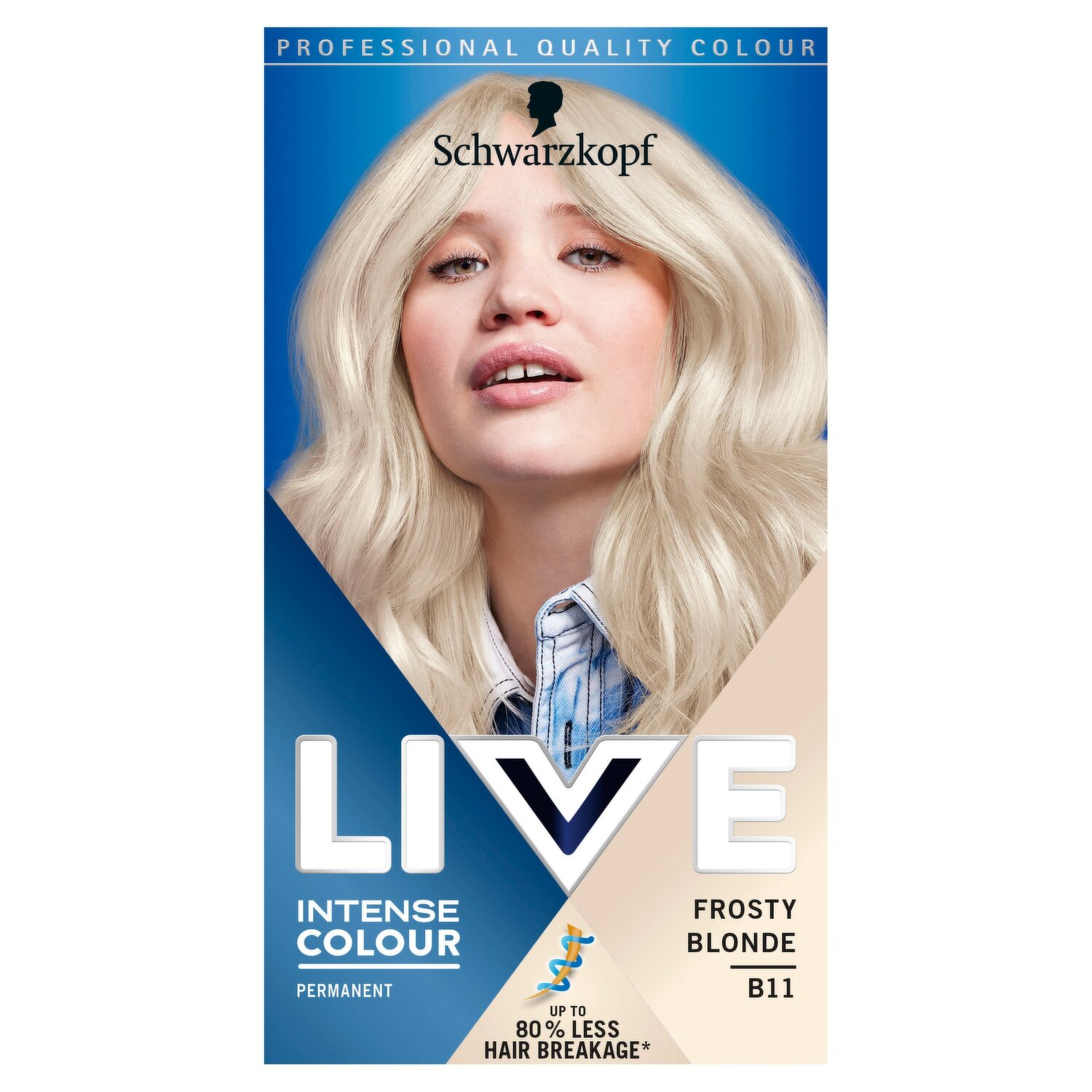 Frosted blonde hair dye discount