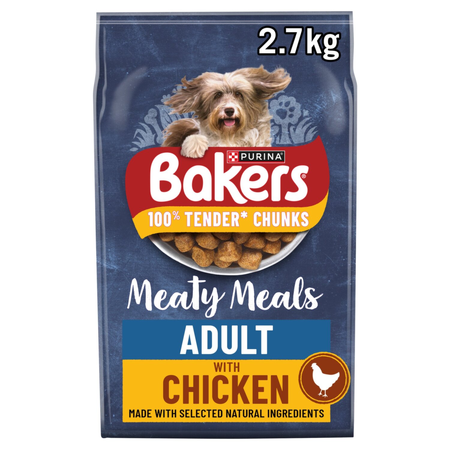 BAKERS Meaty Meals Chicken Dry Dog Food 2.7kg Dunnes Stores